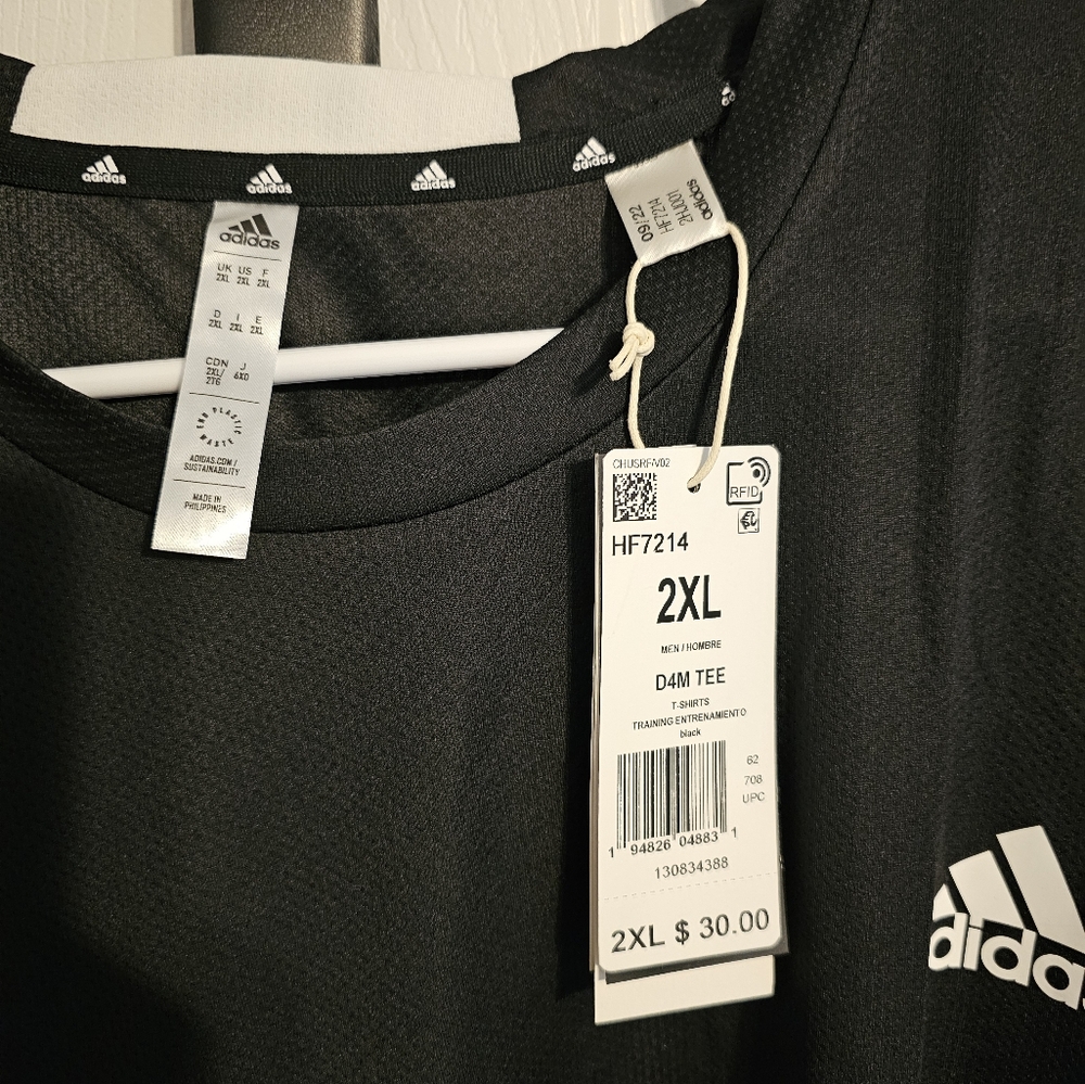 Mens Adidas microfiber shirt.